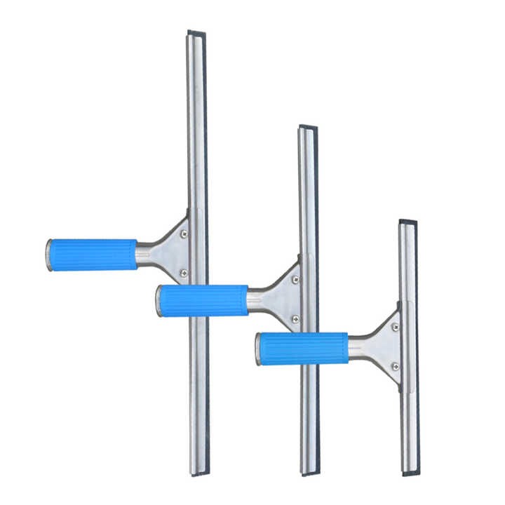 Industrial Window Squeegee Cleaning Tool Glass Squeegee Cleaner Window Cleaning Wiper with Black and Soft Rubber